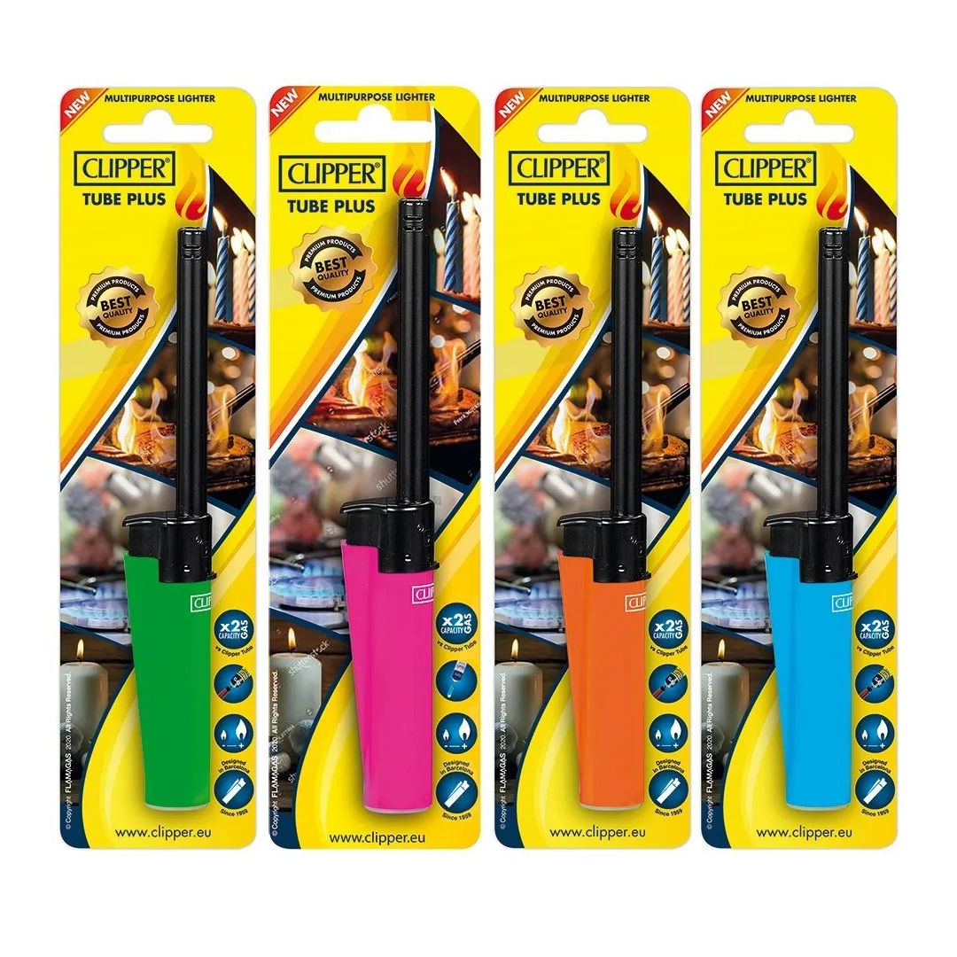 Clipper Tube Plus Cooker Refillable Lighter — range shown; one assorted lighter supplied