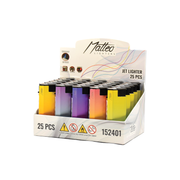 Matteo Gradient Metal Case Jet Lighter | 1 Assorted Design
