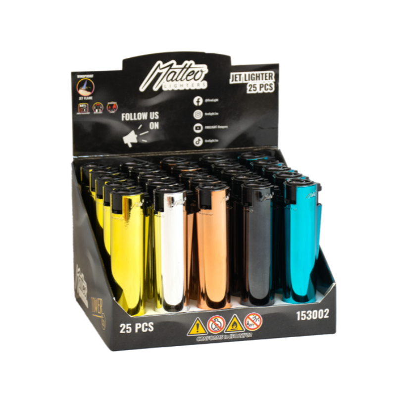 Jet Lighter 153002 Matteo Tower XL Elegant color | 1 Lighter; supplier range shown, quantity supplied stated in description