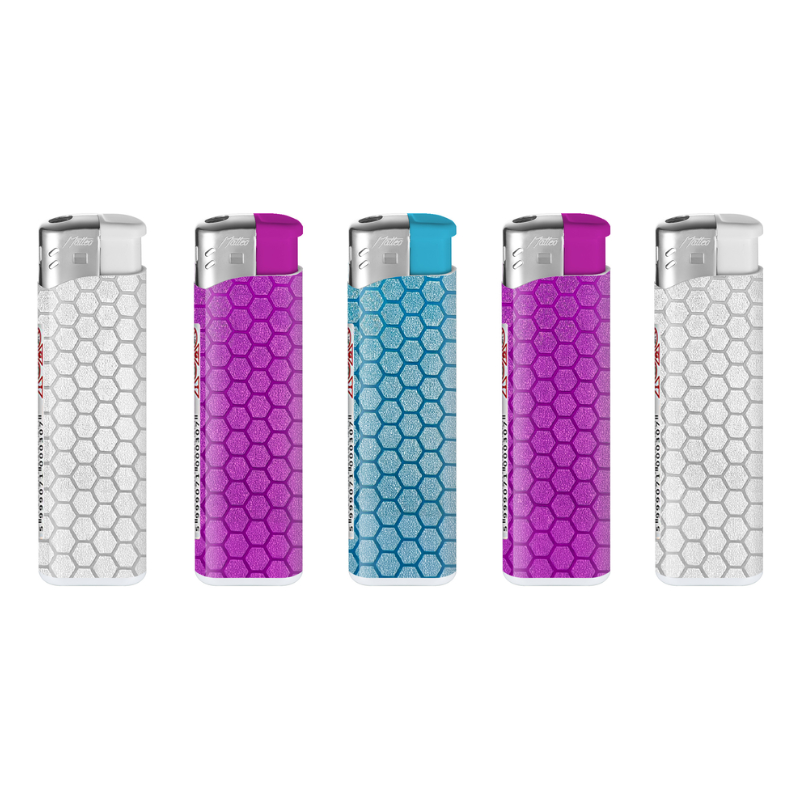 Matteo Glitter Mermaid Electronic Lighter — range shown; one assorted lighter supplied