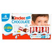 Kinder Chocolate 8 × 12.5g — £1.65 Price-Marked Multipack