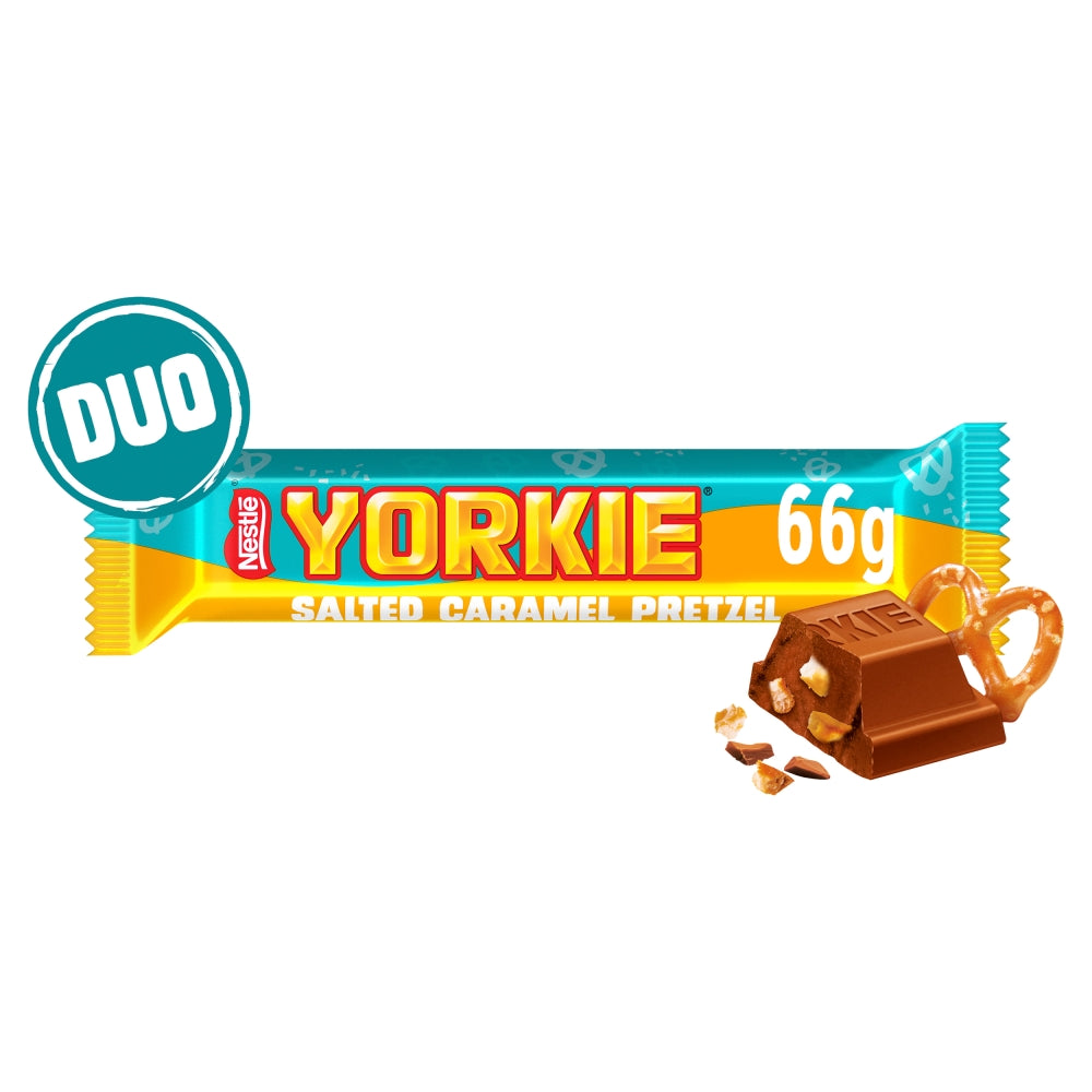 Yorkie Salted Caramel Pretzel Duo 66g