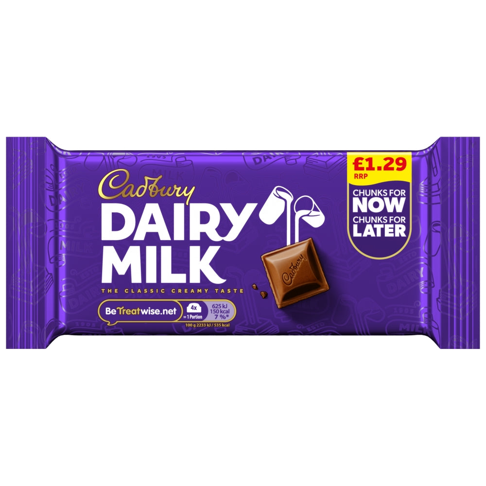 Cadbury Dairy Milk Classic56g £1.29 retail bar
