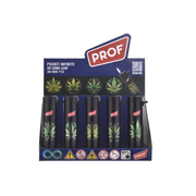 Prof Pocket lighters Round Flint 3D Cana Leaf | 1 Lighter