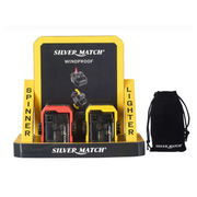 Silver Match Spinner Windproof Lighter & Holder 40674377 | 1 Lighter