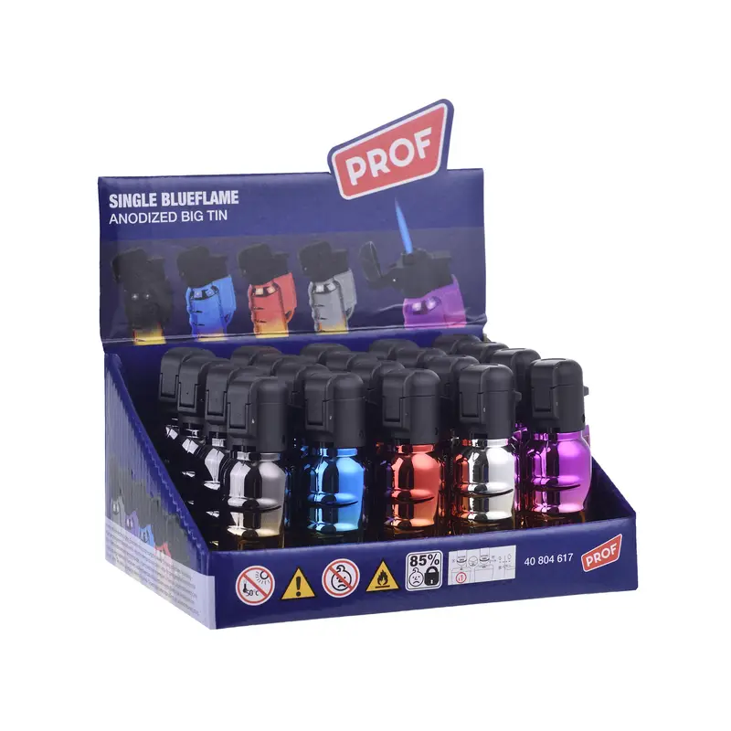 PROF Anodized Big Tin Blue Flame Lighter 40804617 | 1 Lighter; supplier range shown, quantity supplied stated in description