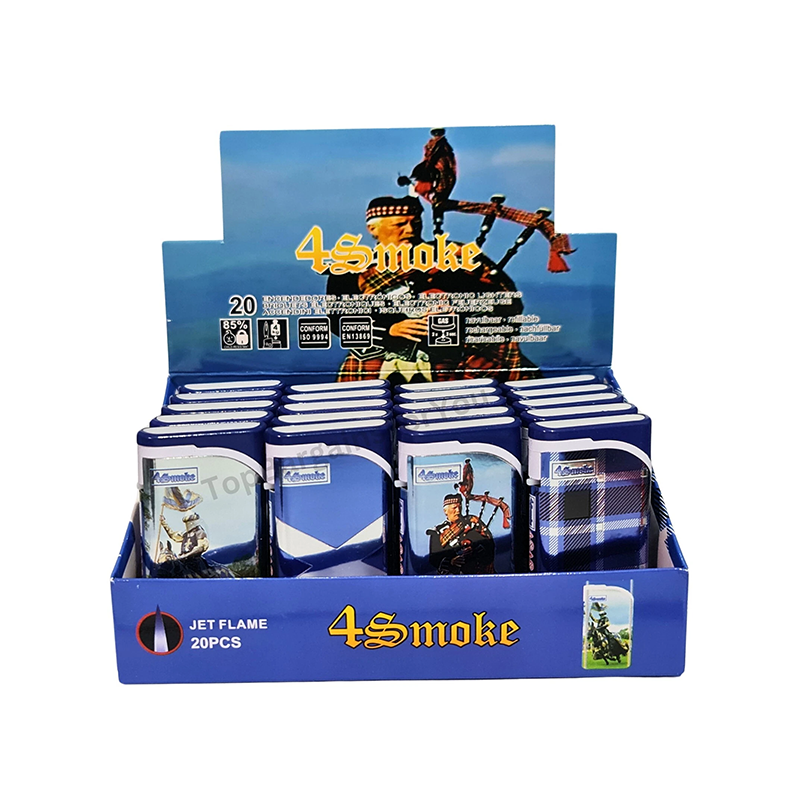 4Smoke Scotland Jet Flame Lighter — range shown; one assorted lighter supplied