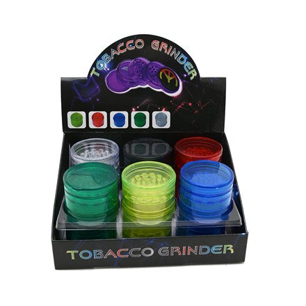 5-Part Tier Plastic Grinder Assorted GRIN03