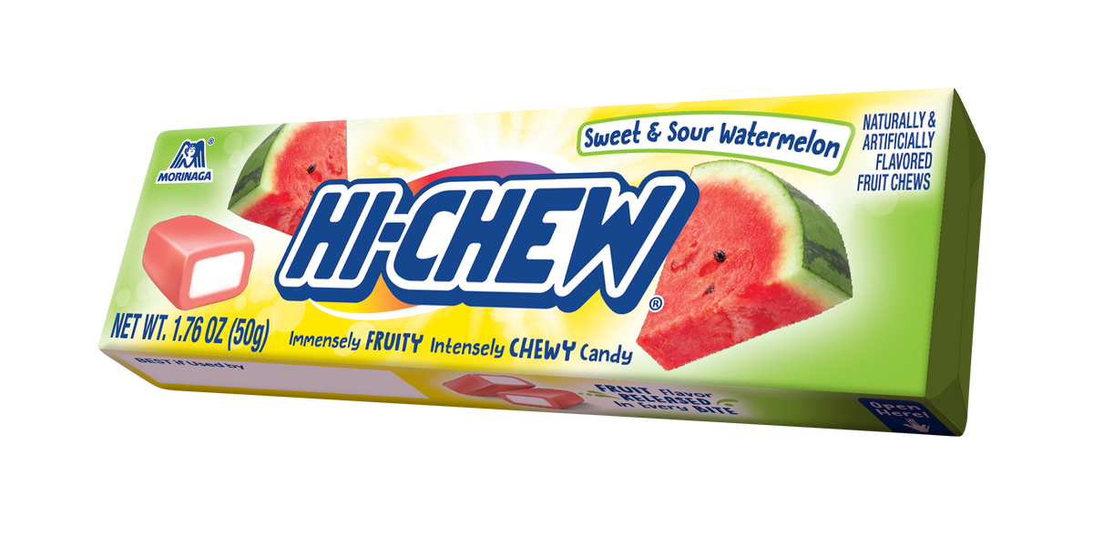 HI-CHEW Sweet & Sour Watermelon 50g sealed retail pack