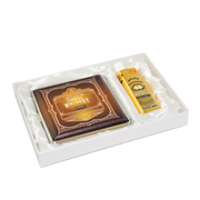 Matteo Whiskey Gold Metal Case + Turbo Lighter Gift Set
