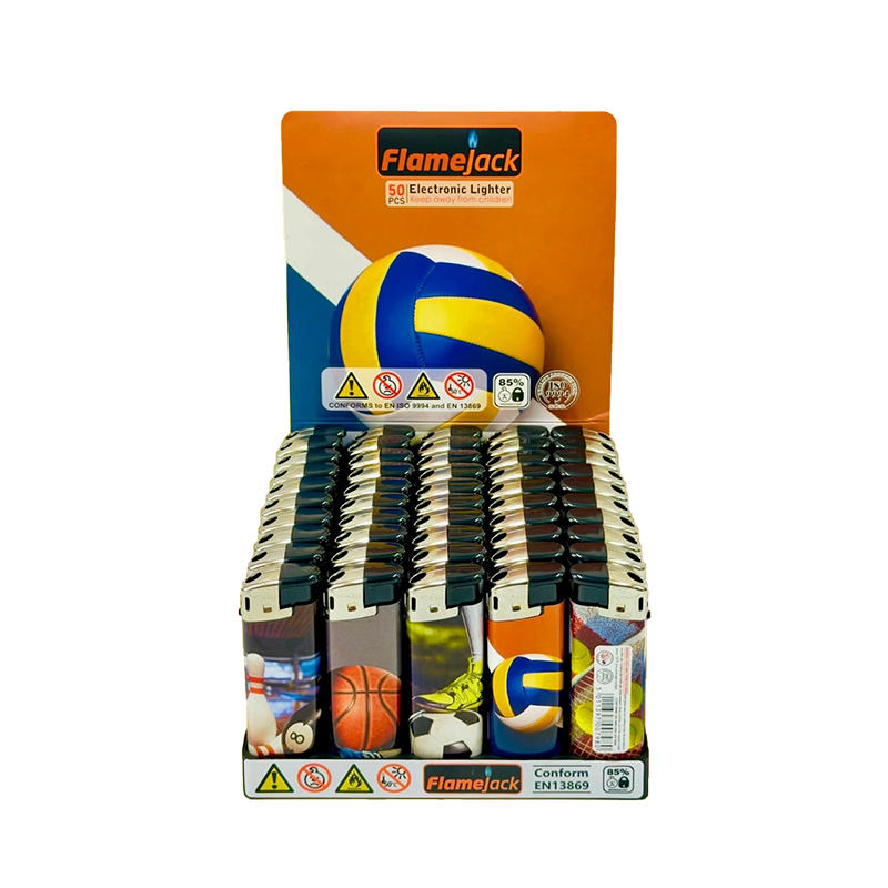 Flamejack Electronic Refillable Lighter Balls Design | 1 Lighter; supplier range shown, quantity supplied stated in description