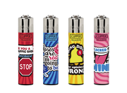 Clipper Funny Sentences Mini Refillable Lighter | 1 Assorted Design