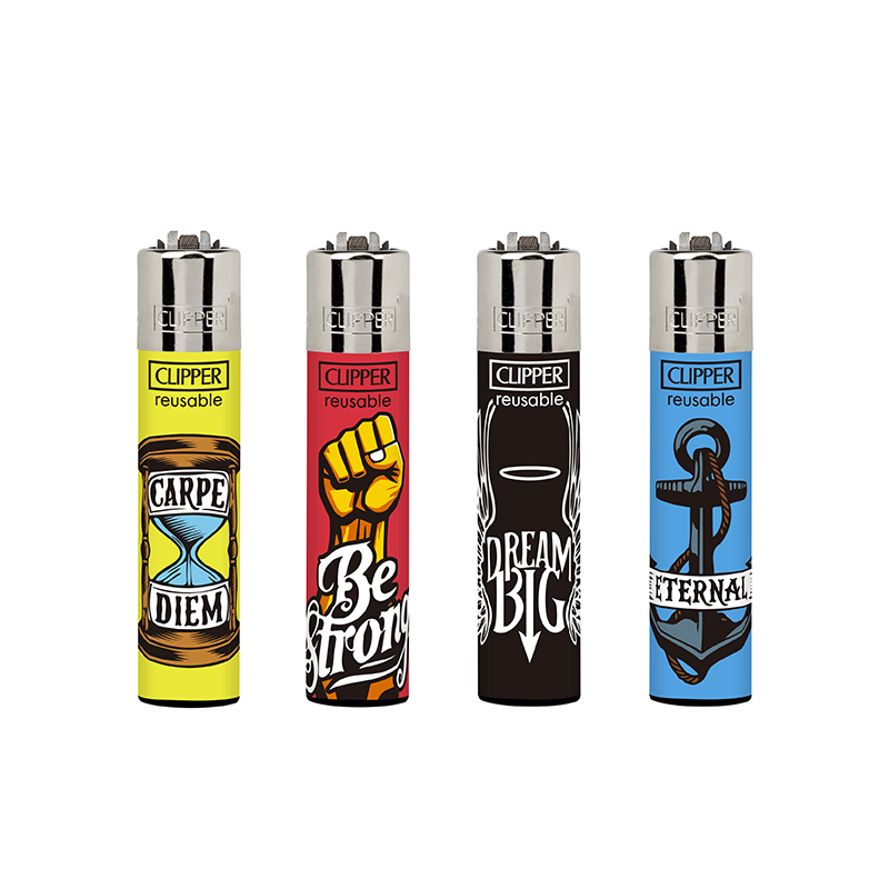 Clipper Skin Art 2 Refillable Lighter — range shown; one assorted lighter supplied