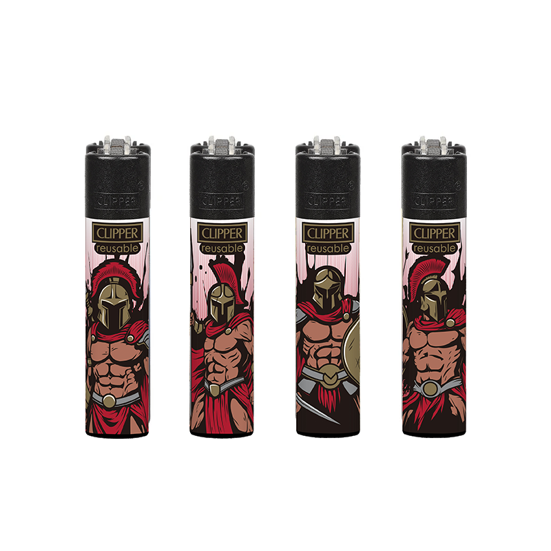 Clipper Legendary Warriors 1 Refillable Lighter — range shown; one assorted lighter supplied