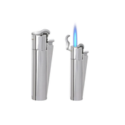 Clipper Flame & Windproof – Silver Metal Refillable Lighter & Case | 1 Lighter