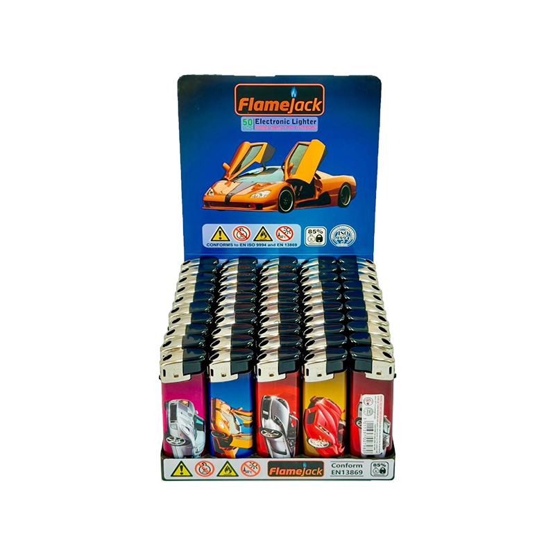 Flamejack Electronic Refillable Lighter Car Design | 1 Lighter; supplier range shown, quantity supplied stated in description