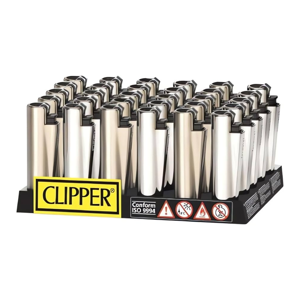 Clipper Silver Micro Metal Refillable Lighter — one lighter