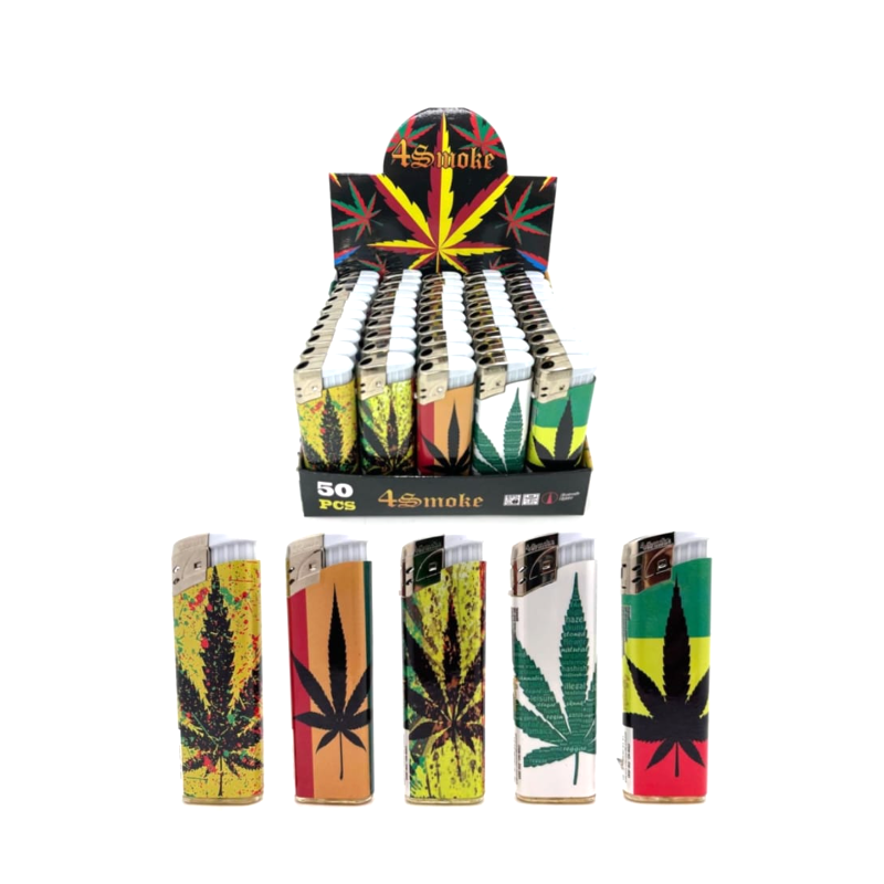 4Smoke Electronic Lighter Dw-6563 — range shown; one assorted lighter supplied