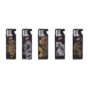 PROF 3D Tiger & Dragon Slide-Cap Windproof Lighter | 1 Assorted Design