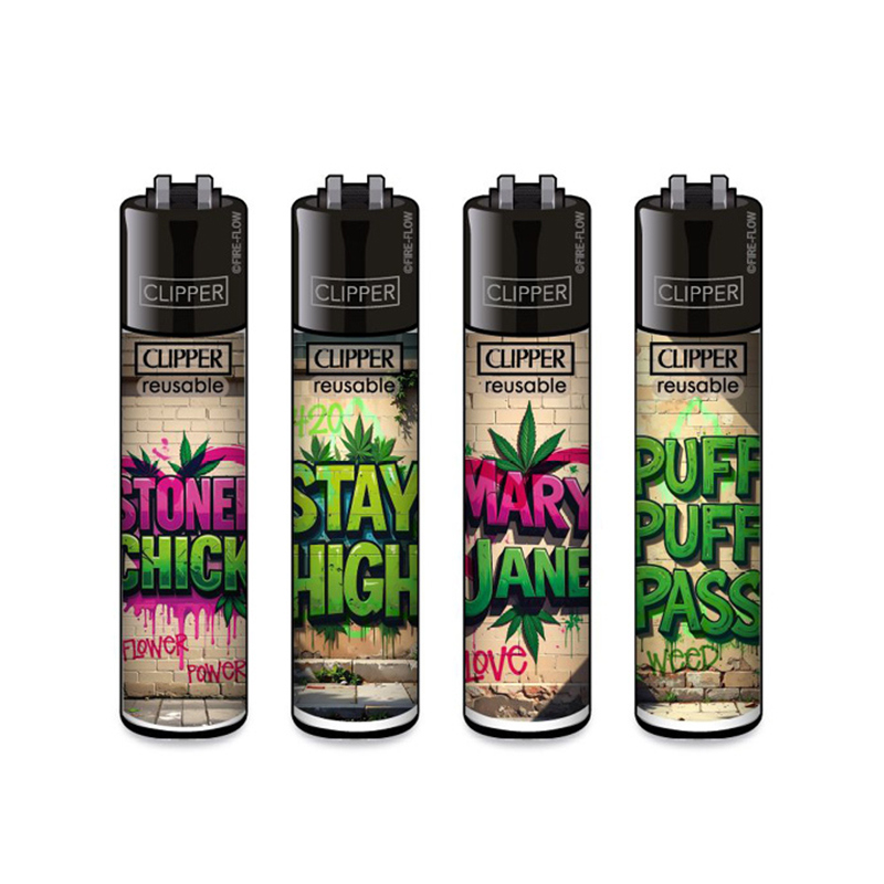 Clipper Ffx-420-Wallz-#2 Refillable Lighter — range shown; one assorted lighter supplied