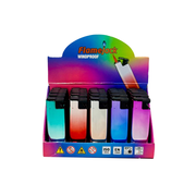 Flamejack Metal Windproof Case Blue Flame Lighter Rainbow Case 2 | 1 Lighter