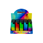 Flamejack Metal Windproof Case Blue Flame Lighter Rainbow Case 3 | 1 Lighter