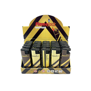 Flamejack Metal Windproof Case Blue Flame Lighter Gold & Brown | 1 Lighter