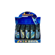 Flamejack Metal Windproof Case Blue Flame Lighter Blue Design | 1 Lighter