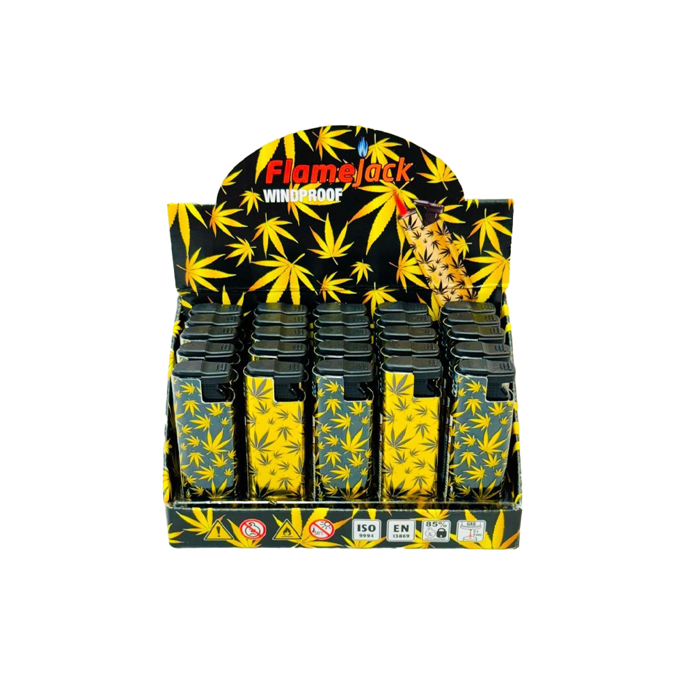 Flamejack Metal Windproof Case Blue Flame Lighter Leaf 1 | 1 Lighter; supplier range shown, quantity supplied stated in description