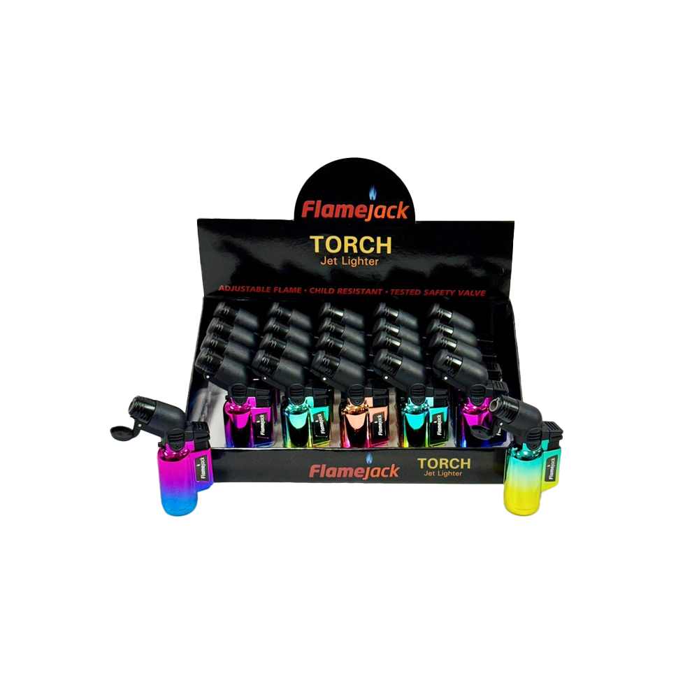 Flamejack Single Jet Lighter Rainbow | 1 Lighter; supplier range shown, quantity supplied stated in description