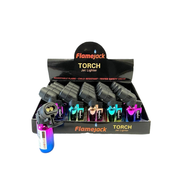 Flamejack Icy Colour Double Flame Torch Lighter | 1 Assorted Design