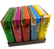 Plain Transparent Electronic Lighter Refillable Lighter | 1 Lighter