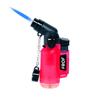 PROF Angled Jet Lighter with Chain — Blue Flame | 1 Assorted Design