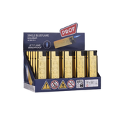 PROF Gold Bar Metal Refillable Windproof Turbo Lighter | 1 Assorted Design