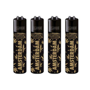 Clipper Gold Leaves Refillable Lighter | 1 Assorted Design