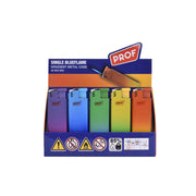 PROF Storm lighters "gradient Metal Case", blue flame, 5 assorted designs | 1 Lighter