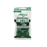 PURIZE XTRA Slim Activated Carbon Filters — Green 50 Pack 5.9mm