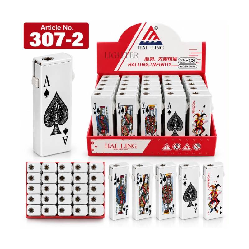Playing Card Design Turbo Windproof Pocket Lighters | 1 Lighter; supplier range shown, quantity supplied stated in description