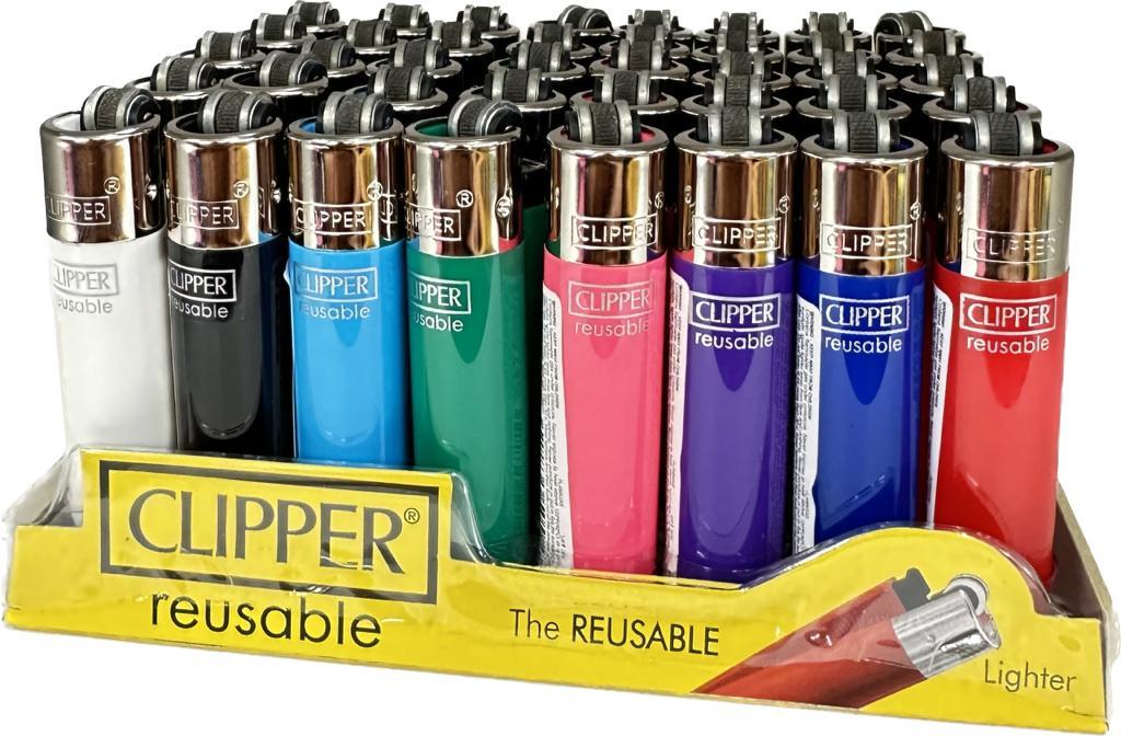 Clipper Mini Refillable Lighter — range shown; one assorted lighter supplied