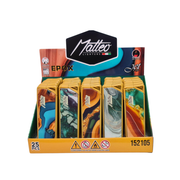 Matteo Epox Metal Jet Lighter — Windproof | 1 Assorted Design