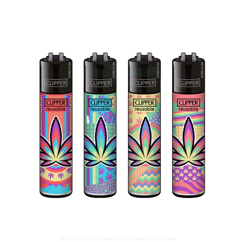 Clipper Leaves #36 Refillable Lighter — range shown; one assorted lighter supplied