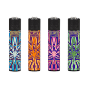 Clipper Psychedelic Leaf Refillable Lighter | 1 Assorted Design