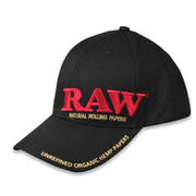 RAW Black Cap with Red Logo and Wooden Poker