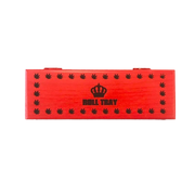 Roll Tray Wooden Storage Box — Small Red