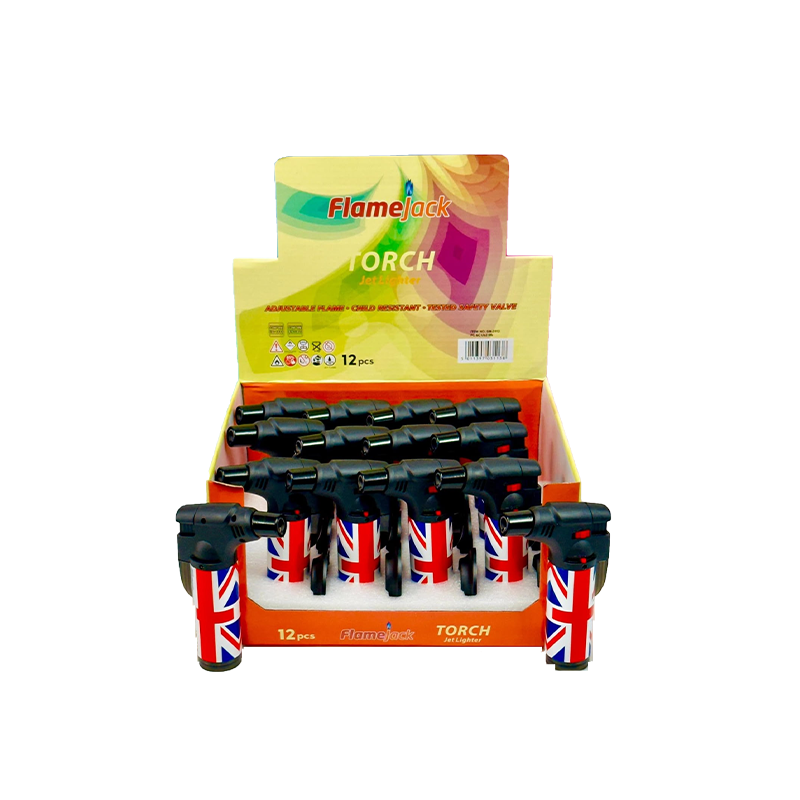 FlameJack Jumbo Torch Jet Lighter (Union Jack Design) SM-3113 | 1 Lighter; supplier range shown, quantity supplied stated in description