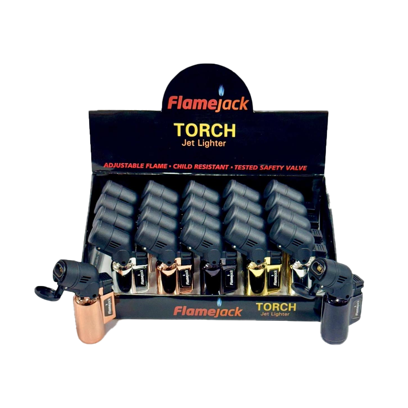 Flamejack Double Jet Lighter (5-colour) SM-3125 | 1 Lighter; supplier range shown, quantity supplied stated in description