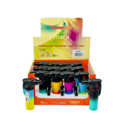 FlameJack Jumbo Torch Jet Lighter (Matt Rainbow Design) SM-3276 | 1 Lighter