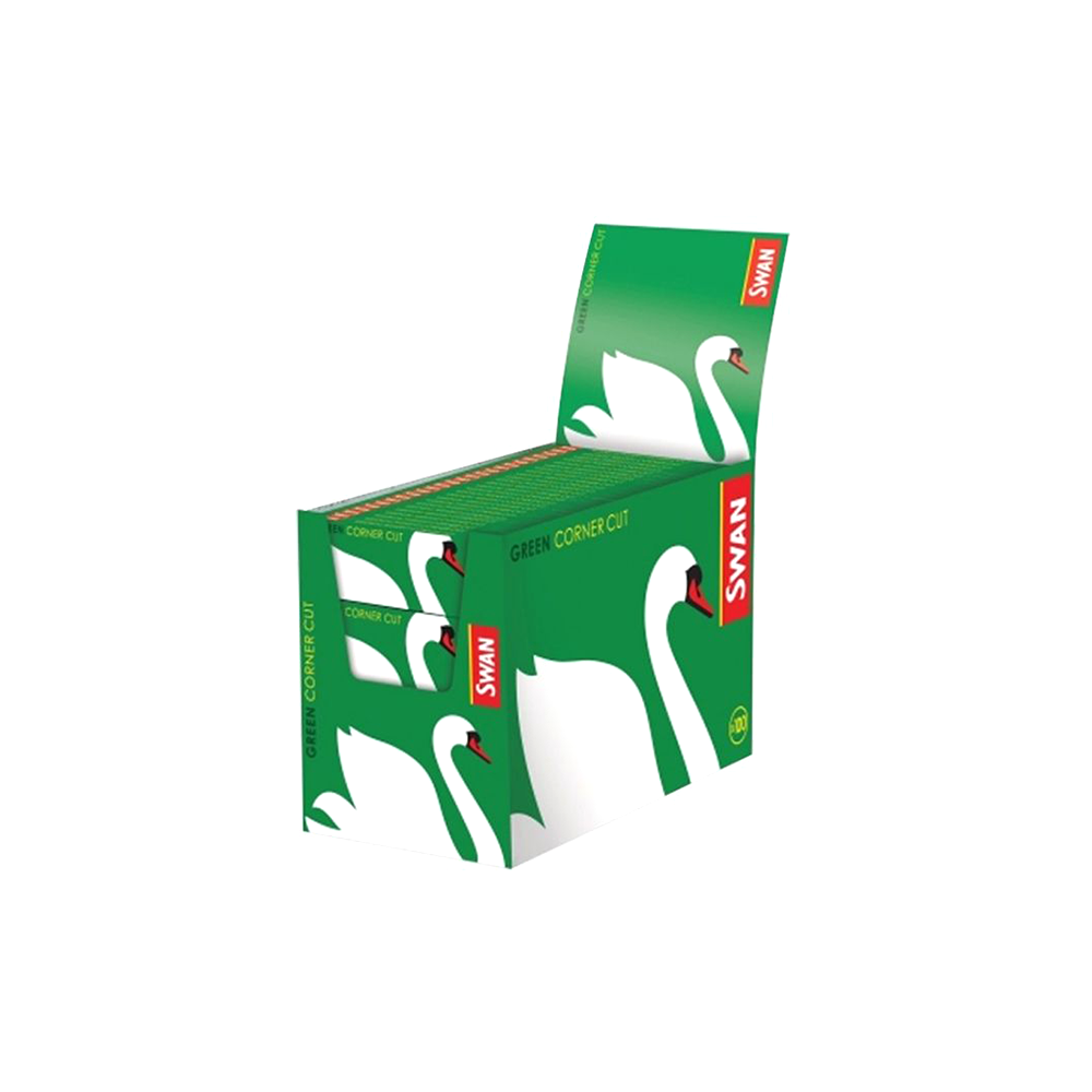 Swan Green Regular rolling papers 100-pack trade carton