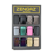Zengaz ZL-12 Metal Royalty Mixed Design Turbo Lighters | 1 Lighter