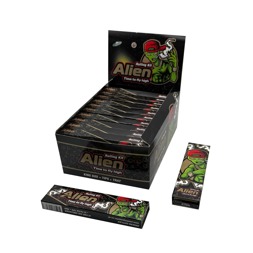 Alien King Size Slim Papers + Tips Mixer Pack